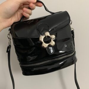 Metal Flower Buckle All-match Fashionable Mini One-shoulder Messenger Bag