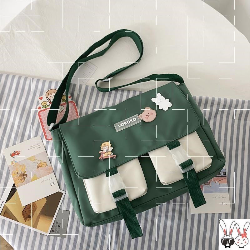 Shoulder Bag Messenger Simple Girl Japanese Japanese And Korean Canvas Bag - Image 3