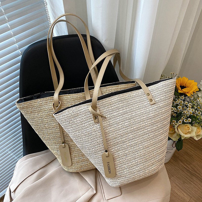 Straw Braided Bag One Shoulder Portable Leisure Simple - Image 4