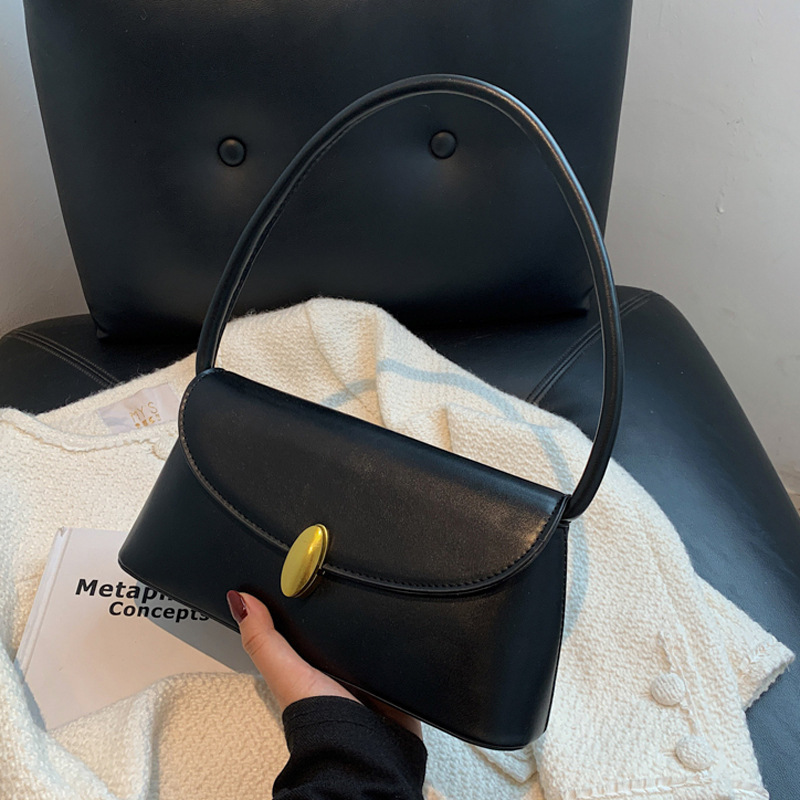 Stylish Good Texture Retro Easy-to-match One-shoulder Underarm Bag - Image 4