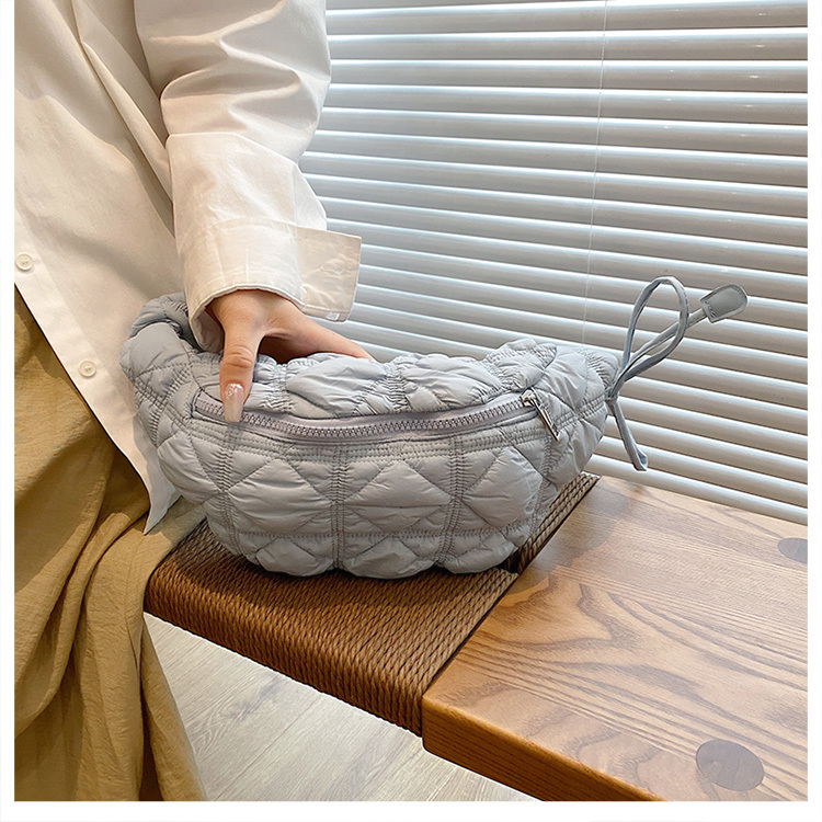 Women's All-match Casual Bubble Mini Pleated Slanted Chest Bag - Image 9