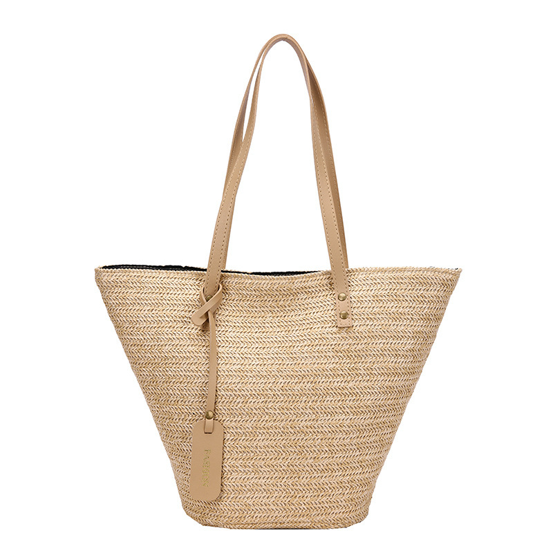 Straw Braided Bag One Shoulder Portable Leisure Simple - Image 2