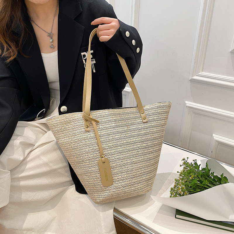 Straw Braided Bag One Shoulder Portable Leisure Simple - Image 6