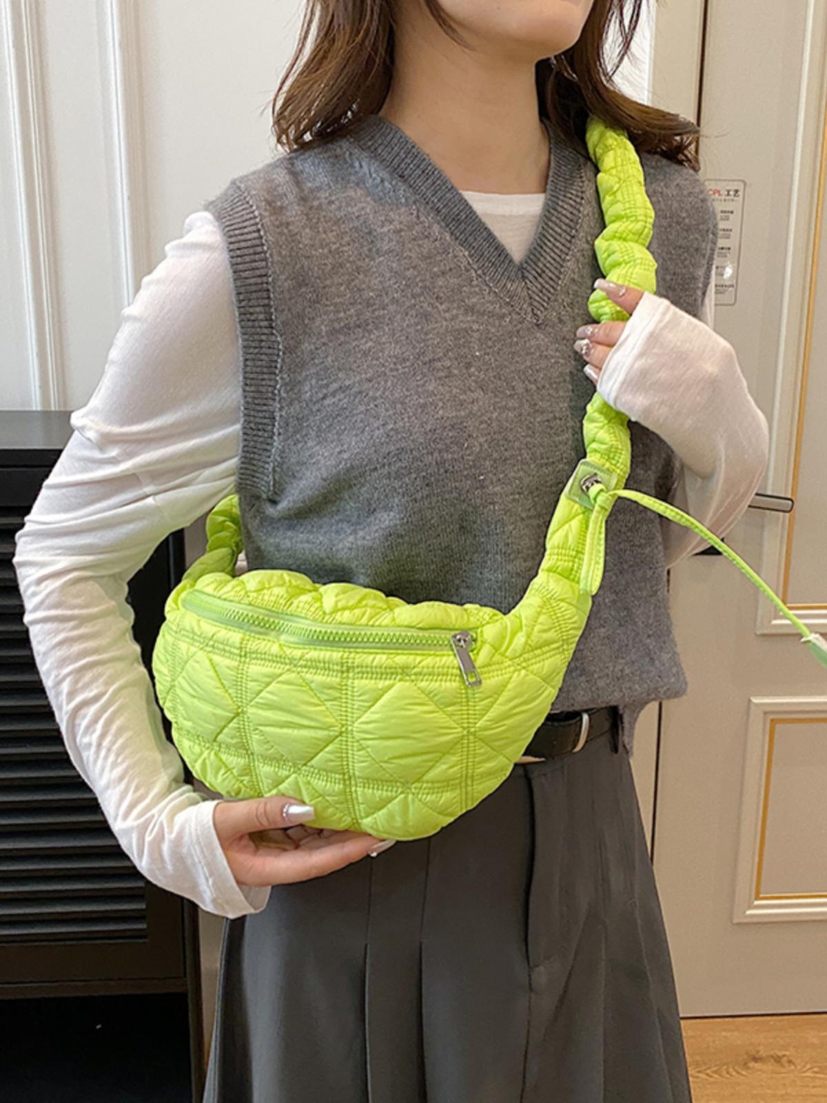 Women's All-match Casual Bubble Mini Pleated Slanted Chest Bag - Image 4